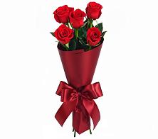 Букет 5 Красных роз Эдлесс Лав в Новопокровское 