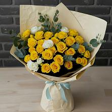 Букет цветов из:  Розы #REPLACE_PRED# Новопокровское 