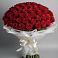 Букет 101 Красная роза Блэк Мэджик в Новопокровское 