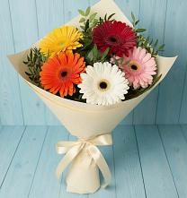 Букет цветов из:  Герберы в Новопокровское 