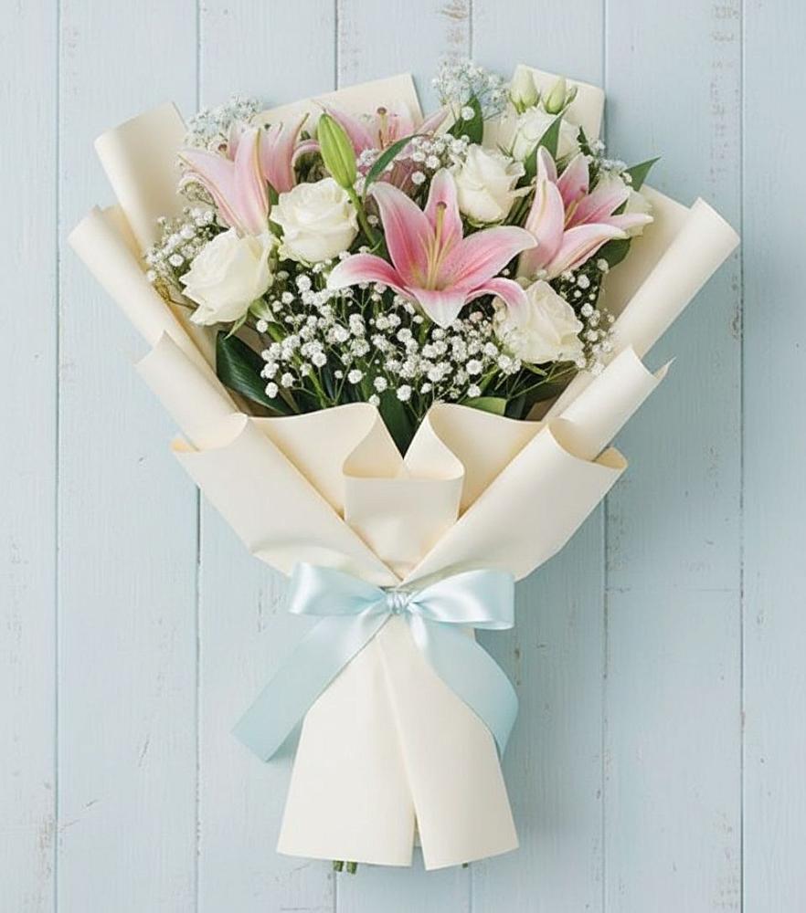 Букет цветов из: Лилии в Новопокровское 