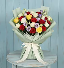 Букет цветов из:  Розы в Новопокровское 