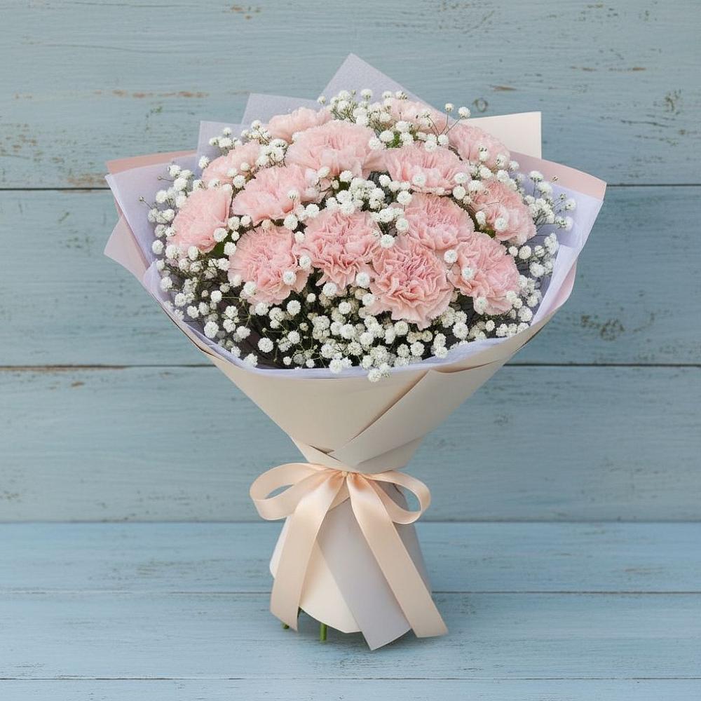 Букет цветов из: Гвоздики в Новопокровское 