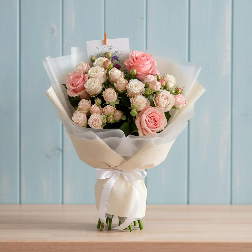 Букет цветов из: Розы в Новопокровское 