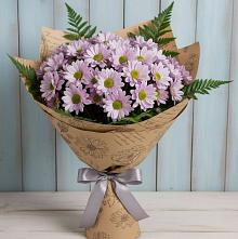 Букет цветов из:  Хризантемы #REPLACE_PRED# Новопокровское 