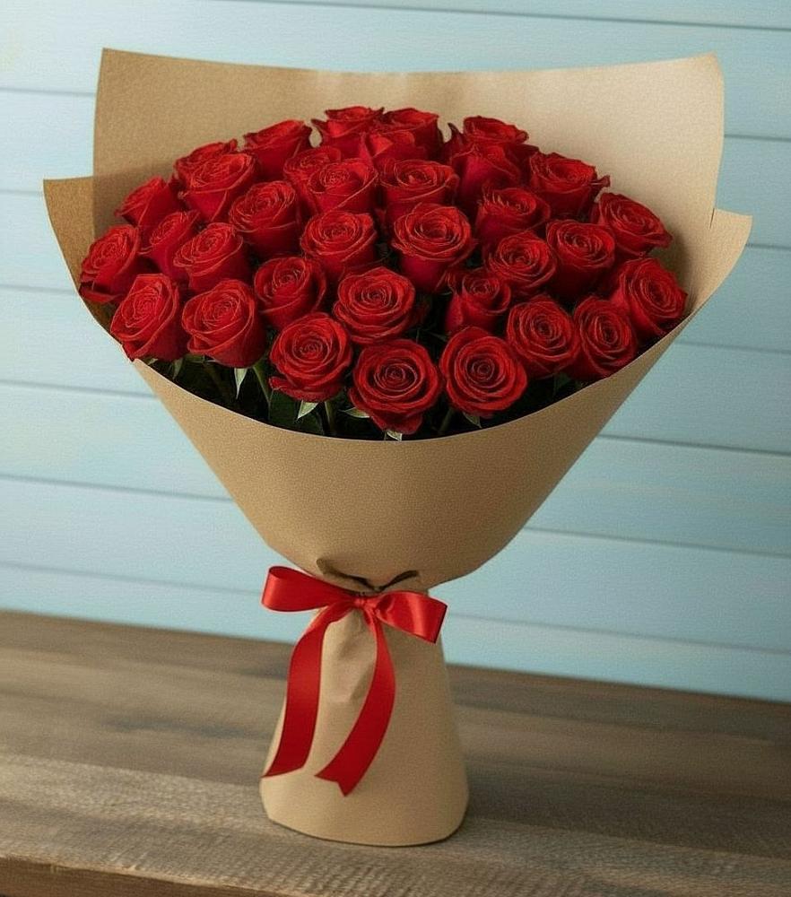 Букет Красные розы Милано в Новопокровское 