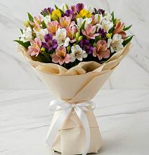 Букет цветов из:  Альстромерии в Новопокровское 