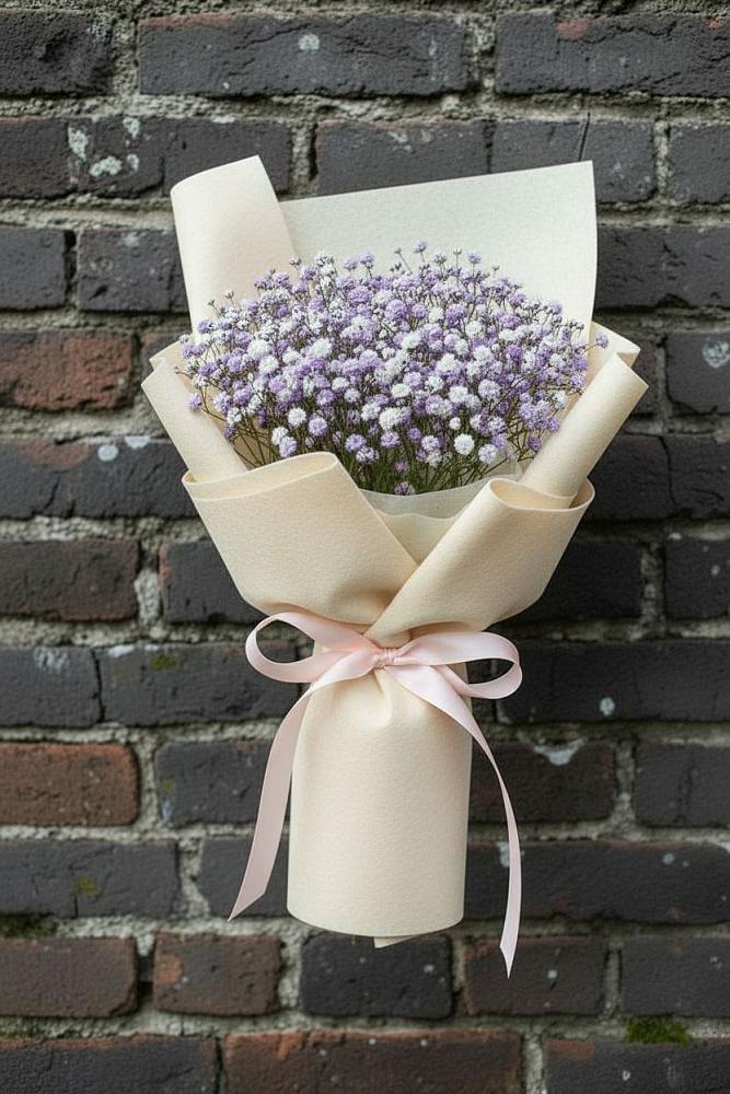 Букет цветов из: Гипсофила в Новопокровское 