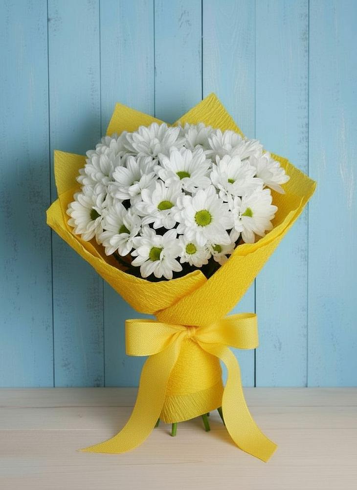 Букет цветов из: Хризантемы в Новопокровское 