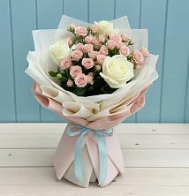 Букет цветов из:  Розы в Новопокровское 
