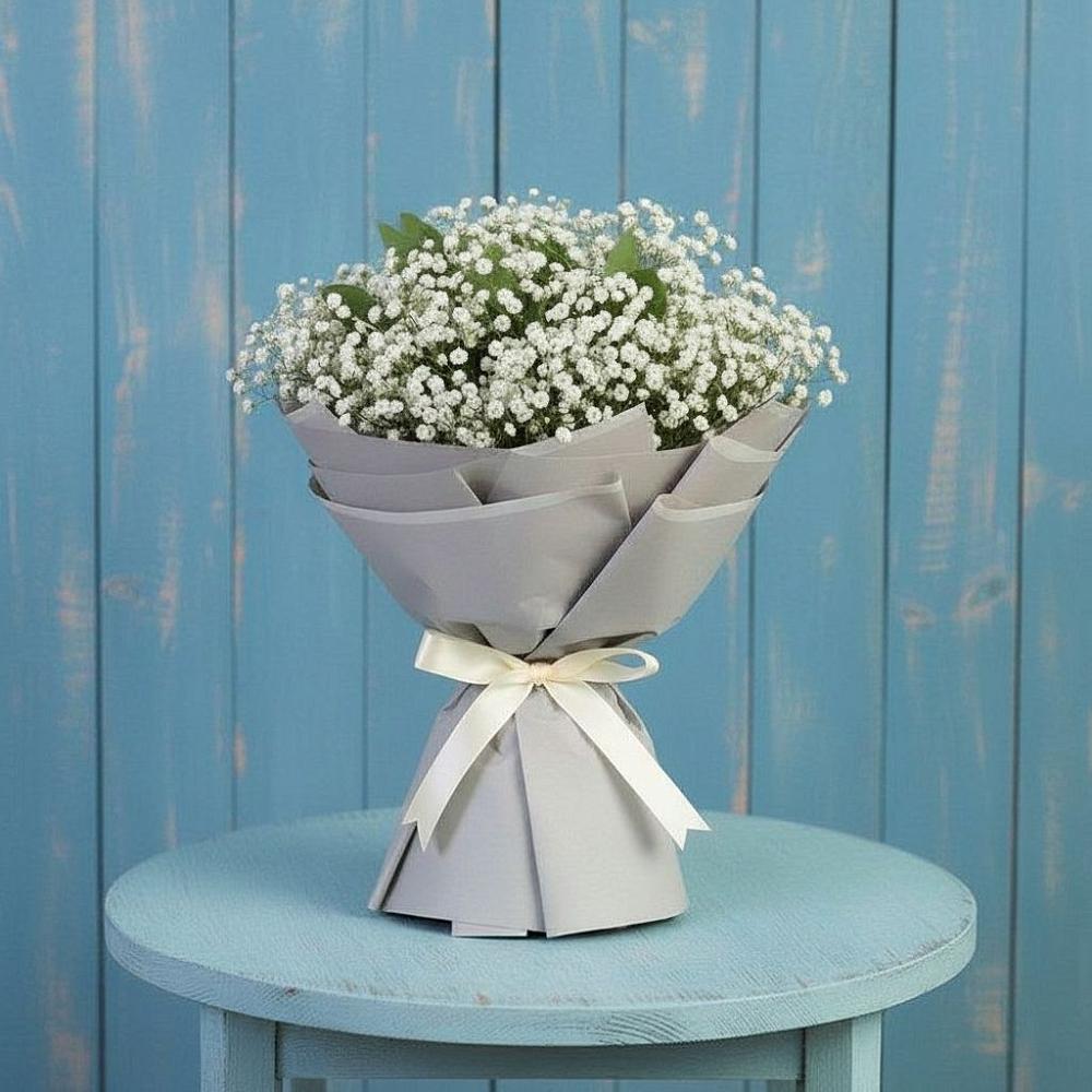 Букет цветов из: Гипсофила в Новопокровское 