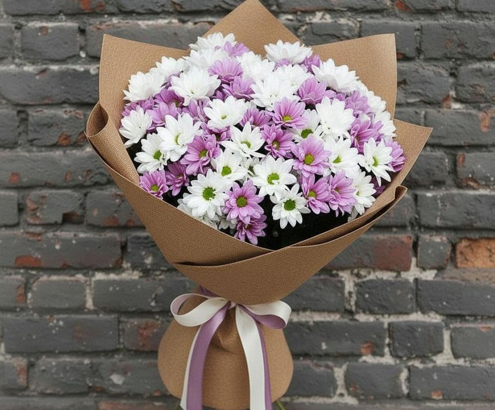 Букет цветов из: Хризантемы в Новопокровское 