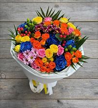 Букет цветов из:  Розы и Хризантемы в Новопокровское 