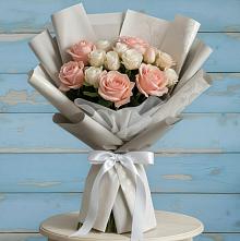 Букет цветов из:  Розы в Новопокровское 