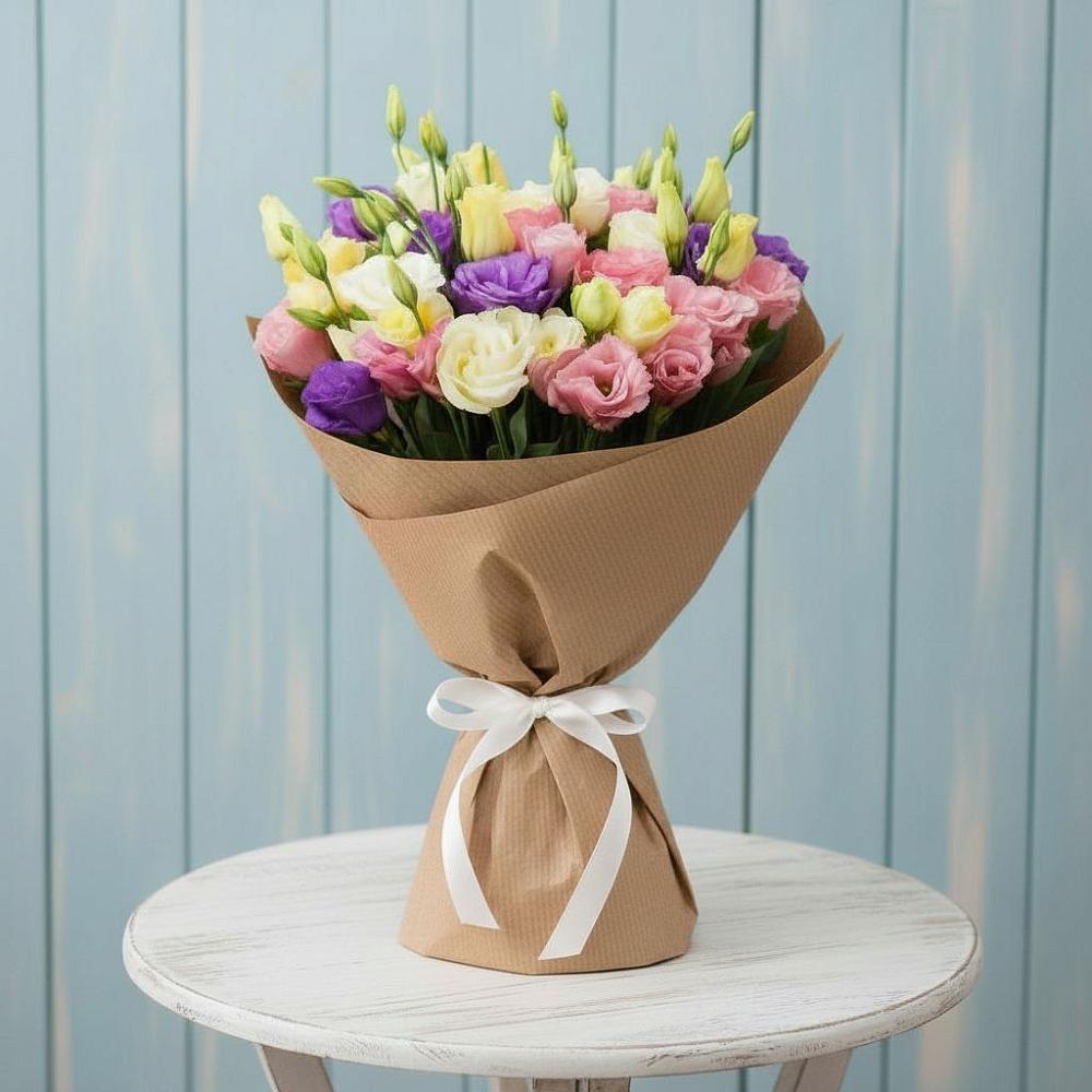 Букет цветов из: Лизиантусы в Новопокровское 