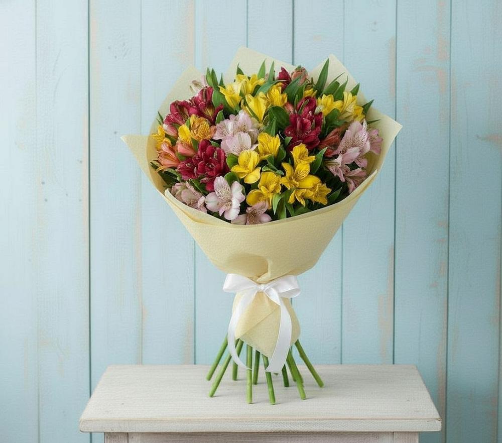 Букет цветов из: Альстромерии в Новопокровское 