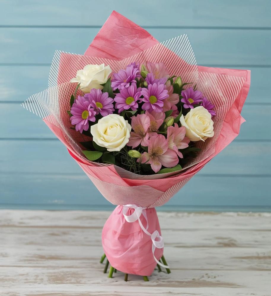 Букет цветов из: Герберы в Новопокровское 