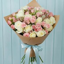 Букет цветов из:  Розы в Новопокровское 